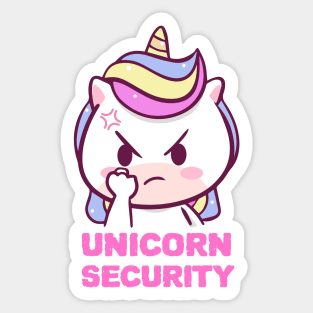 Unicorn Security Sticker